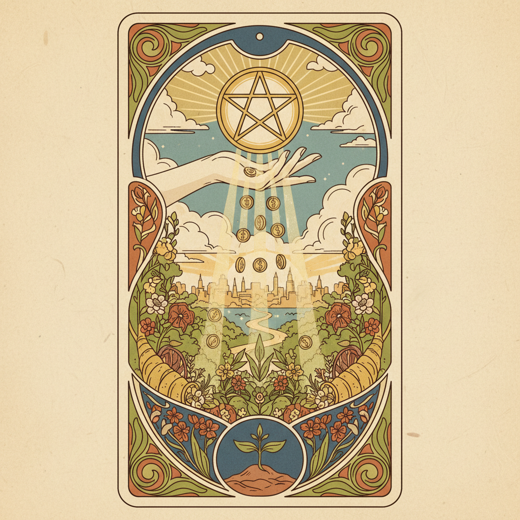 Ace of Pentacles tarot card