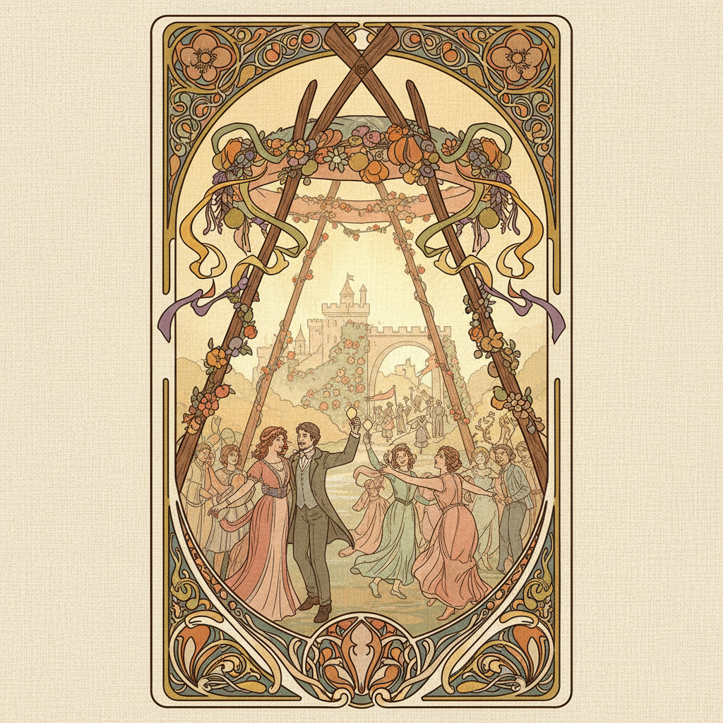 Four of Wands tarot card