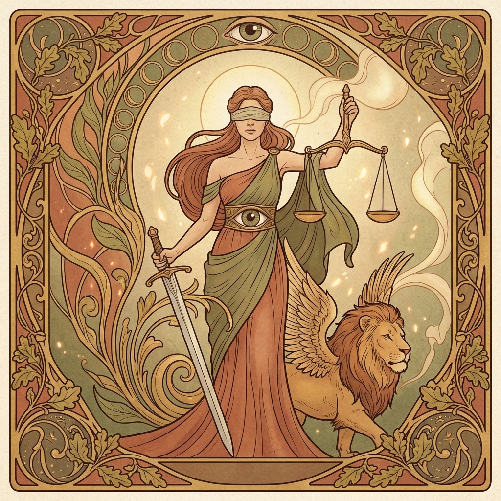 Justice tarot card