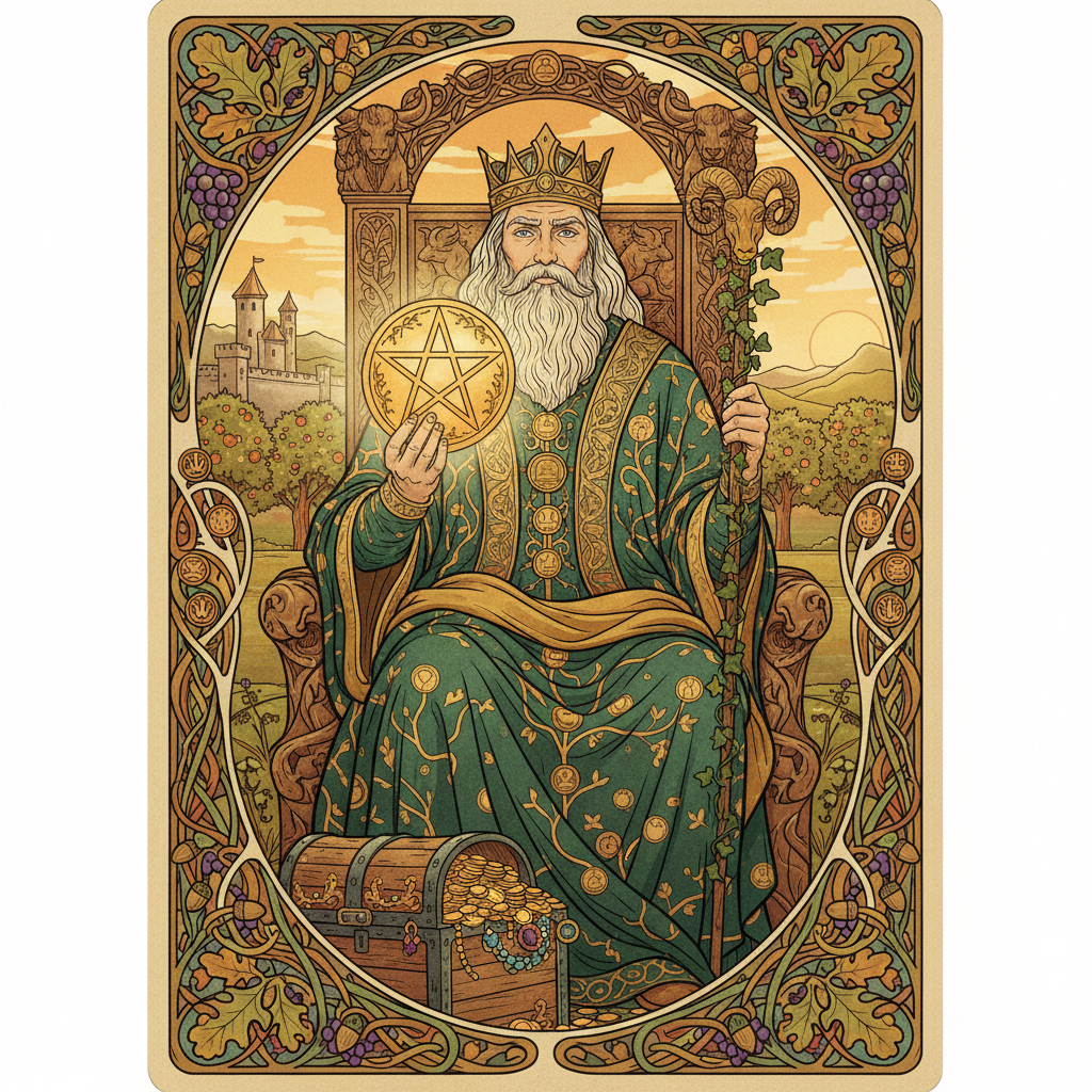 King of Pentacles tarot card