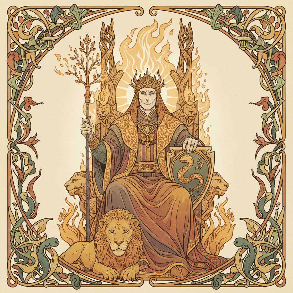 King of Wands tarot card