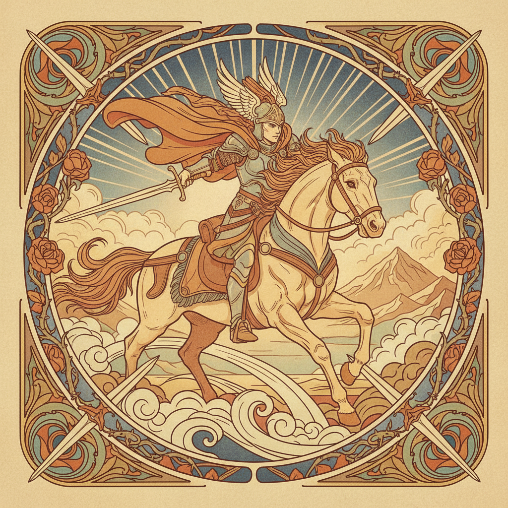 Knight of Swords tarot card