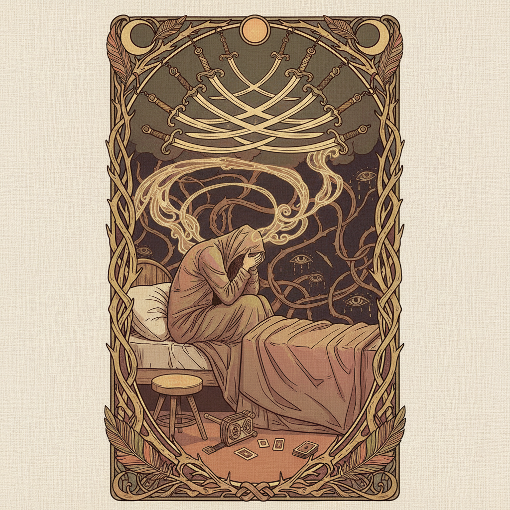 Nine of Swords tarot card