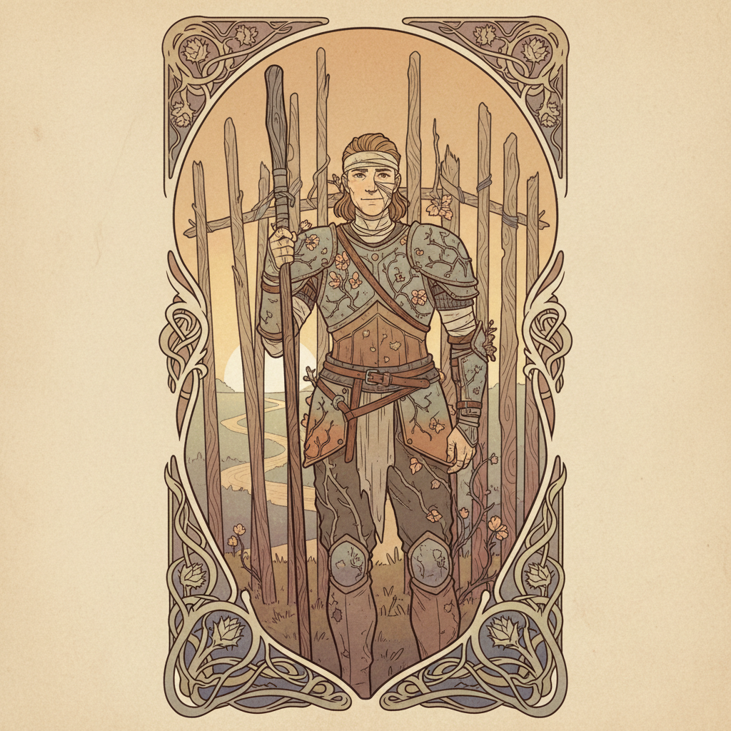 Nine of Wands tarot card