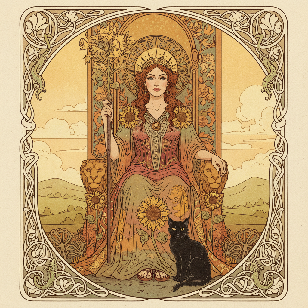 Queen of Wands tarot card