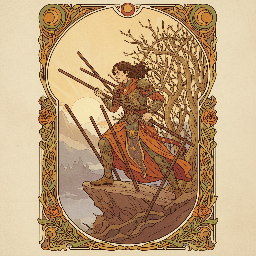 Seven of Wands tarot card