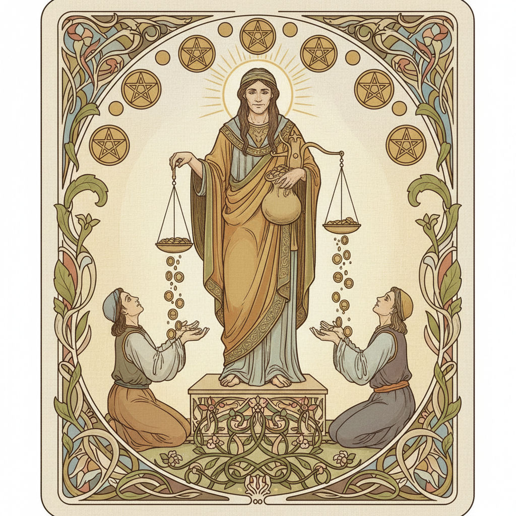 Six of Pentacles tarot card