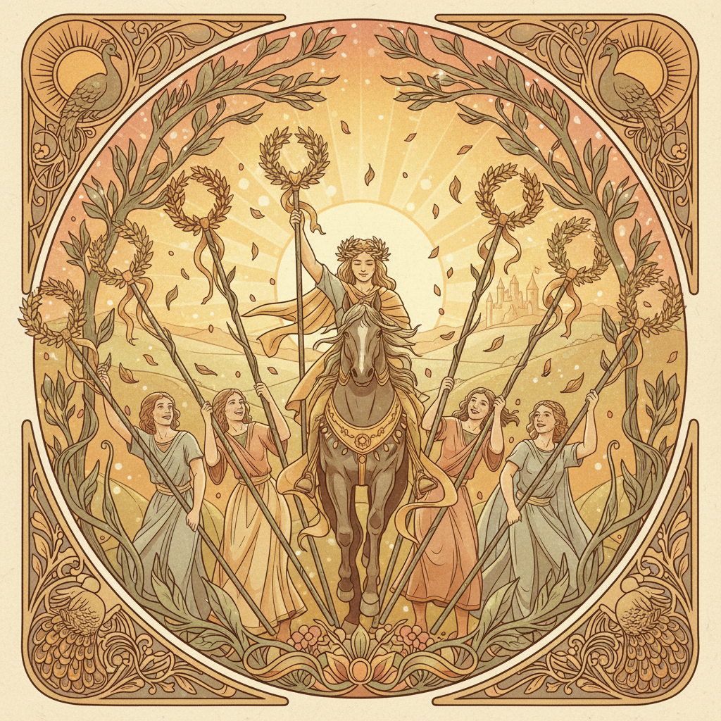 Six of Wands tarot card