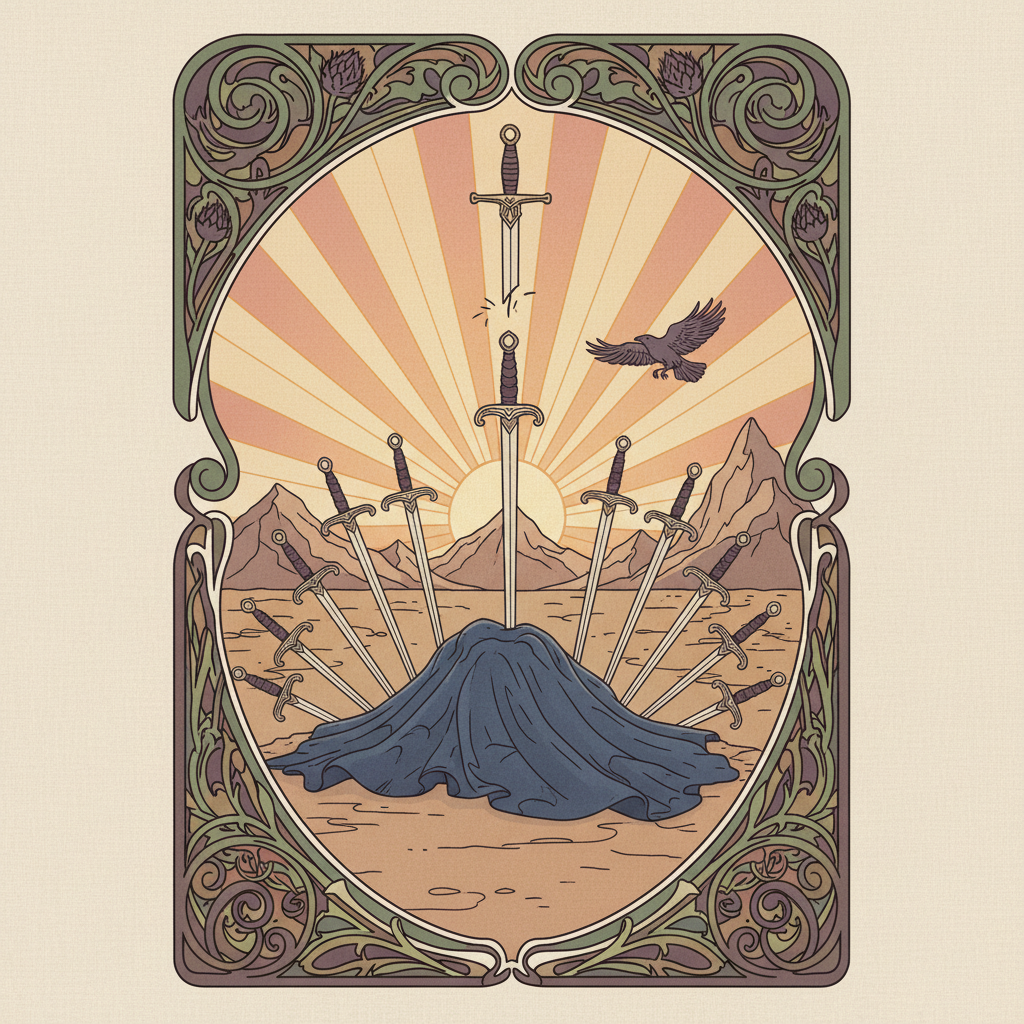 Ten of Swords tarot card