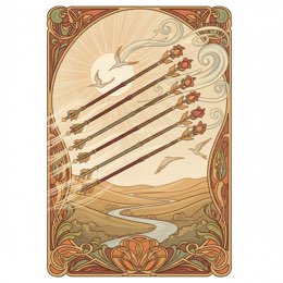 Eight of Wands tarot card