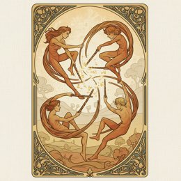 Five of Wands tarot card