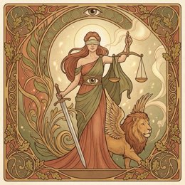 Justice tarot card