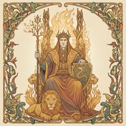King of Wands tarot card