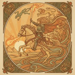 Knight of Wands tarot card