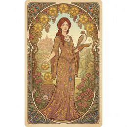Nine of Pentacles tarot card