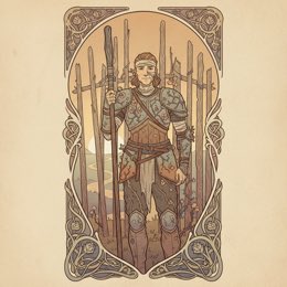 Nine of Wands tarot card