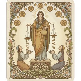 Six of Pentacles tarot card