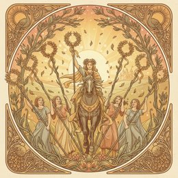 Six of Wands tarot card