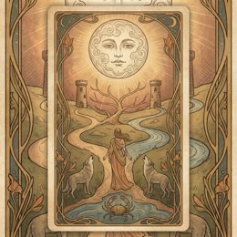 The Moon tarot card