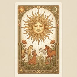 The Sun tarot card