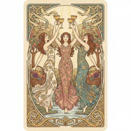 Three of Cups tarot card