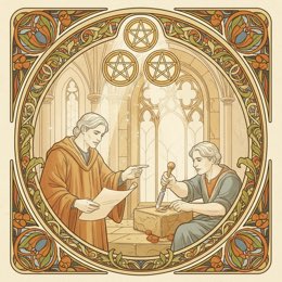 Three of Pentacles tarot card