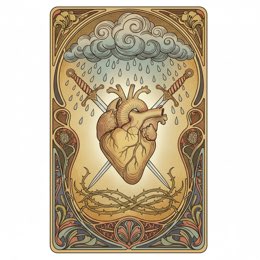 Three of Swords tarot card