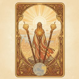 Three of Wands tarot card